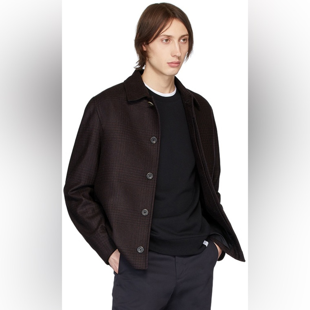 Norse Projects: Elliot Jacket Burgundy Over-dyed Wool